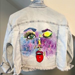 Venus Custom Hand Painted Jean Jacket